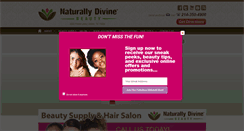 Desktop Screenshot of naturallydivinebeauty.com